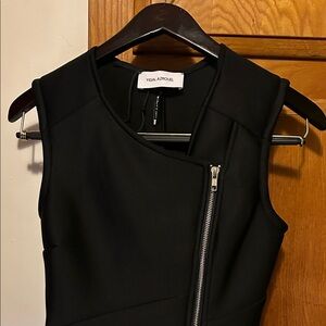 Yigal Azrouel Asymmetrical Black Dress